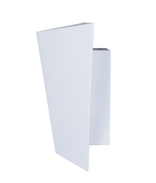 Delhi 12 Watt LED Internal Angled Shaped Up and Down Wall Light in Matt White