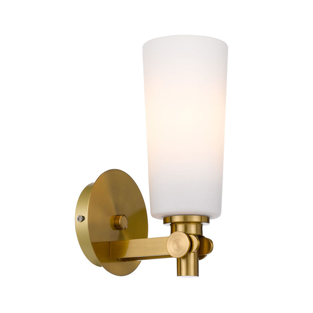 Delmar Black/Opal, Black/Clear or Antique Gold/Opal Wall Light