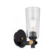 Delmar Black/Opal, Black/Clear or Antique Gold/Opal Wall Light