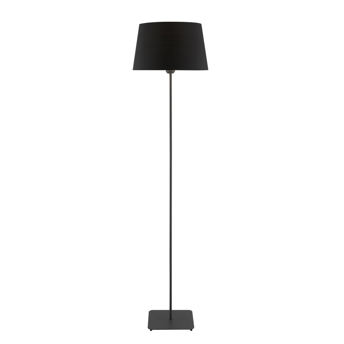 Devon Floor Lamp in Black with Black Shade