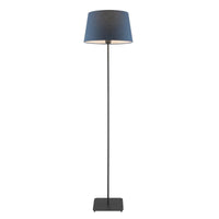 Thumbnail for Devon Floor Lamp in Black with Blue Shade