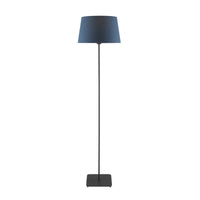 Thumbnail for Devon Floor Lamp in Black with Blue Shade