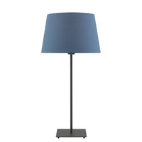 Thumbnail for Devon Table Lamp in Black with Blue Shade