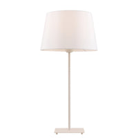 Thumbnail for Devon Table Lamp in White with White Shade