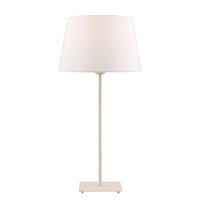 Thumbnail for Devon Table Lamp in White with White Shade