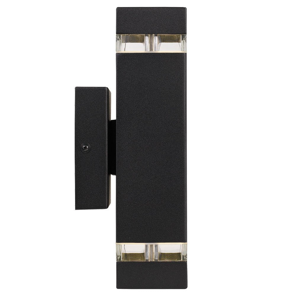 Dixon Up and Down IP44 Exterior Wall Light in Black