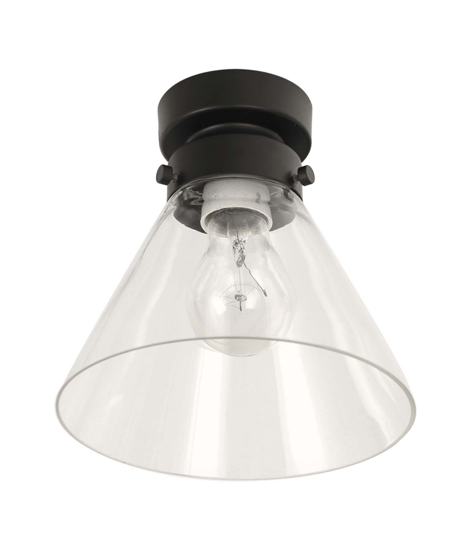 D.I.Y. Batten Fix Ceiling Lights - Small Cone Shape Fixtures