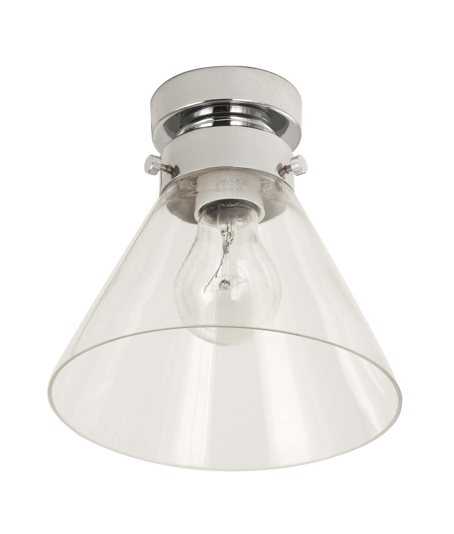 D.I.Y. Batten Fix Ceiling Lights - Small Cone Shape Fixtures