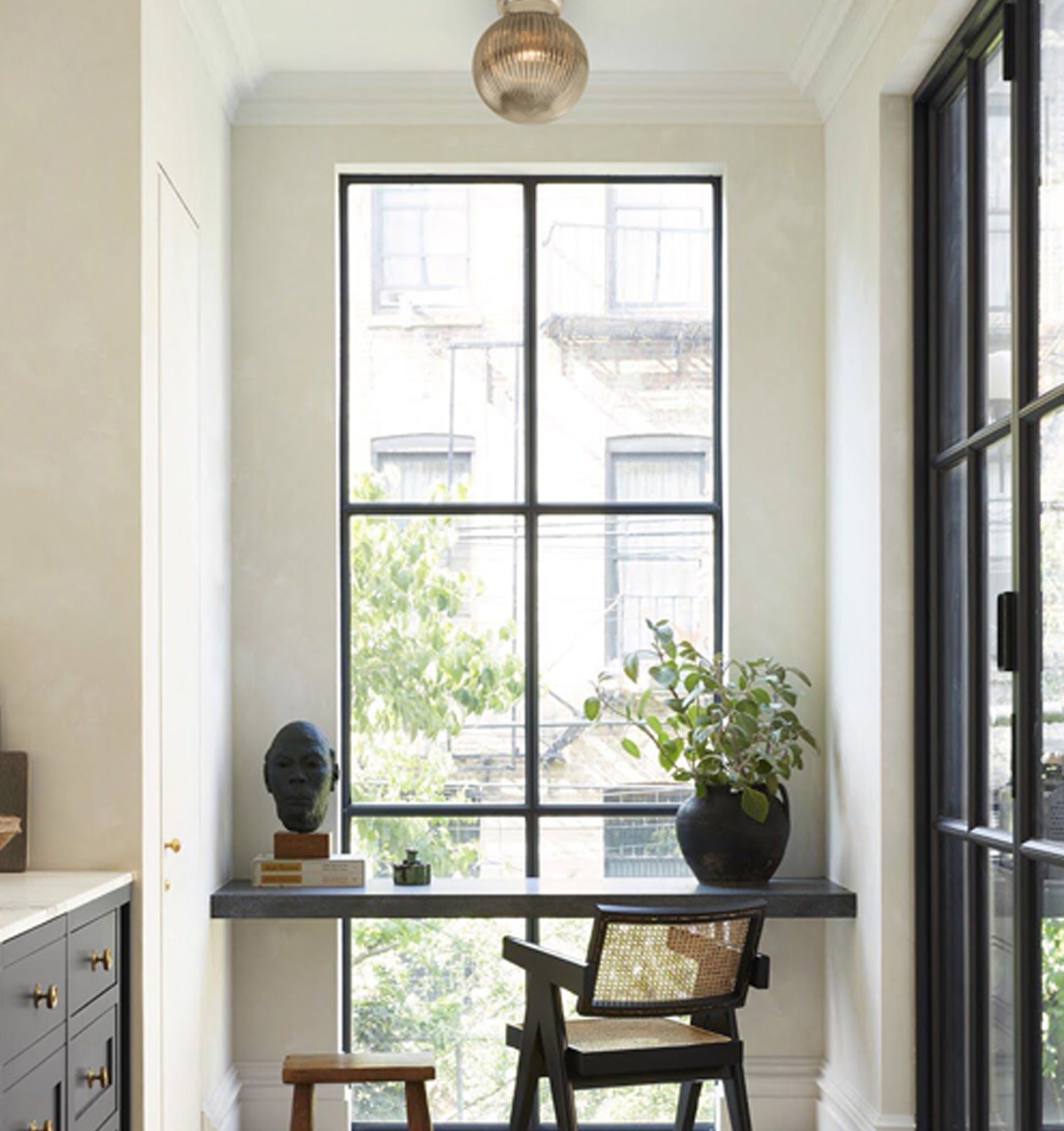 D.I.Y. Batten Fix Ceiling Lights - Large Spherical Ribbed Shape Fixtures