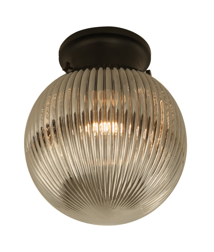 D.I.Y. Batten Fix Ceiling Lights - Large Spherical Ribbed Shape Fixtures