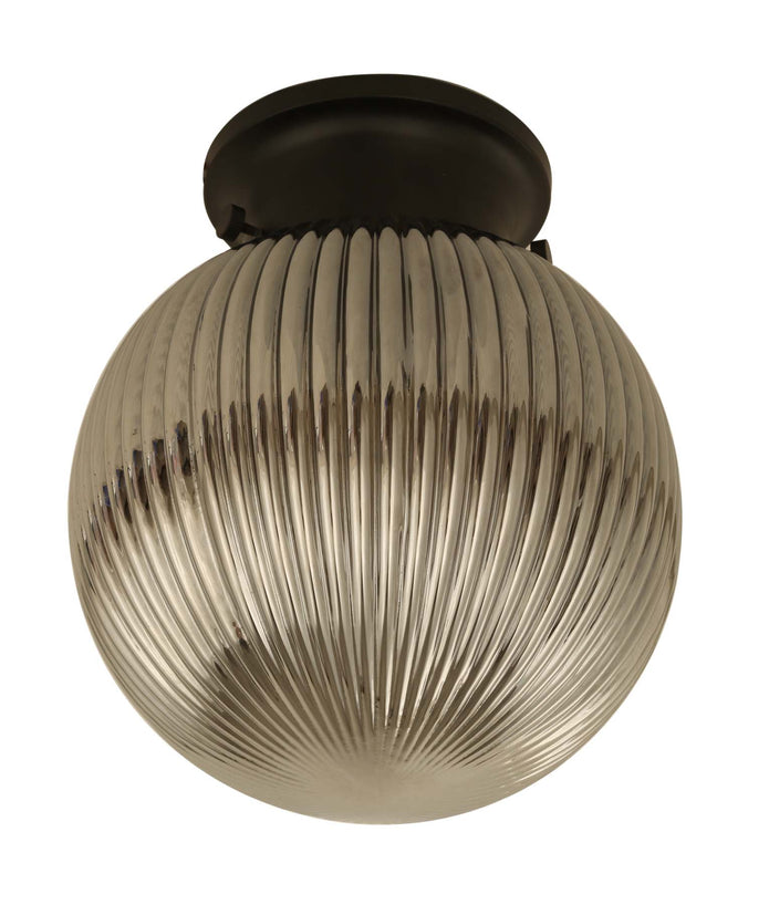 D.I.Y. Batten Fix Ceiling Lights - Large Spherical Ribbed Shape Fixtures