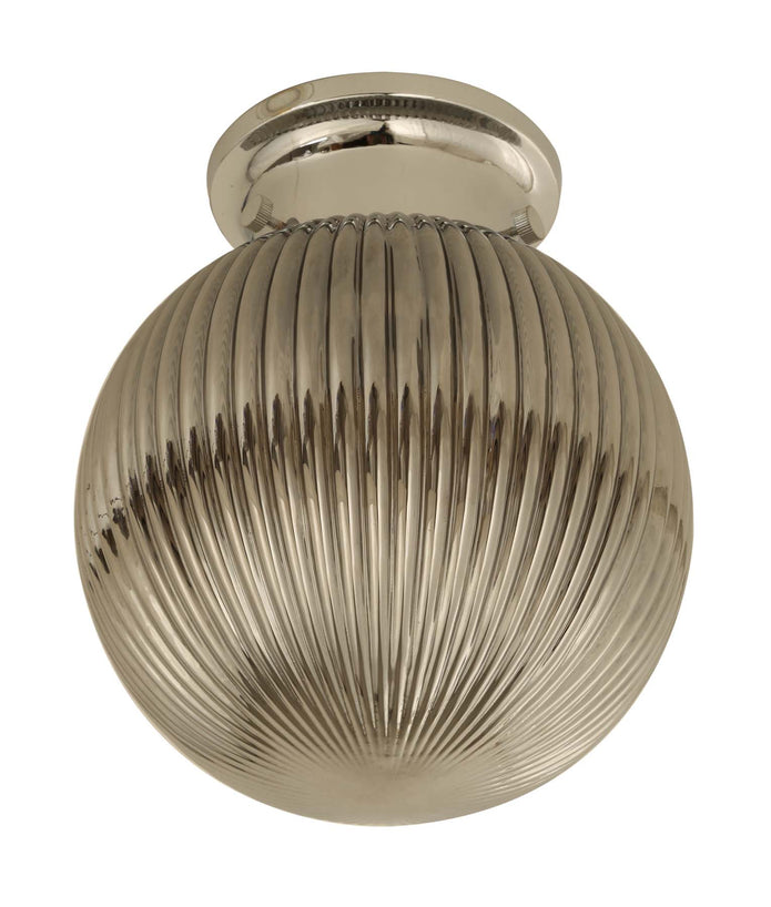 D.I.Y. Batten Fix Ceiling Lights - Large Spherical Ribbed Shape Fixtures