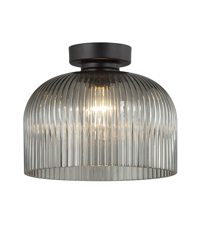 DIY Vintaj: D.I.Y. Dome Ribbed Glass Batten Fix Ceiling Lights
