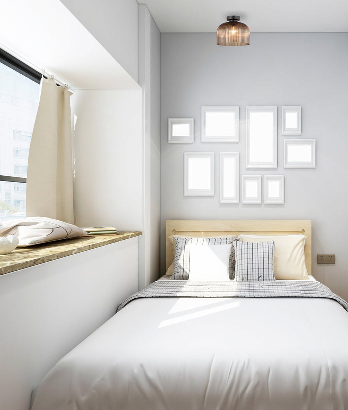 DIY Vintaj: D.I.Y. Dome Ribbed Glass Batten Fix Ceiling Lights