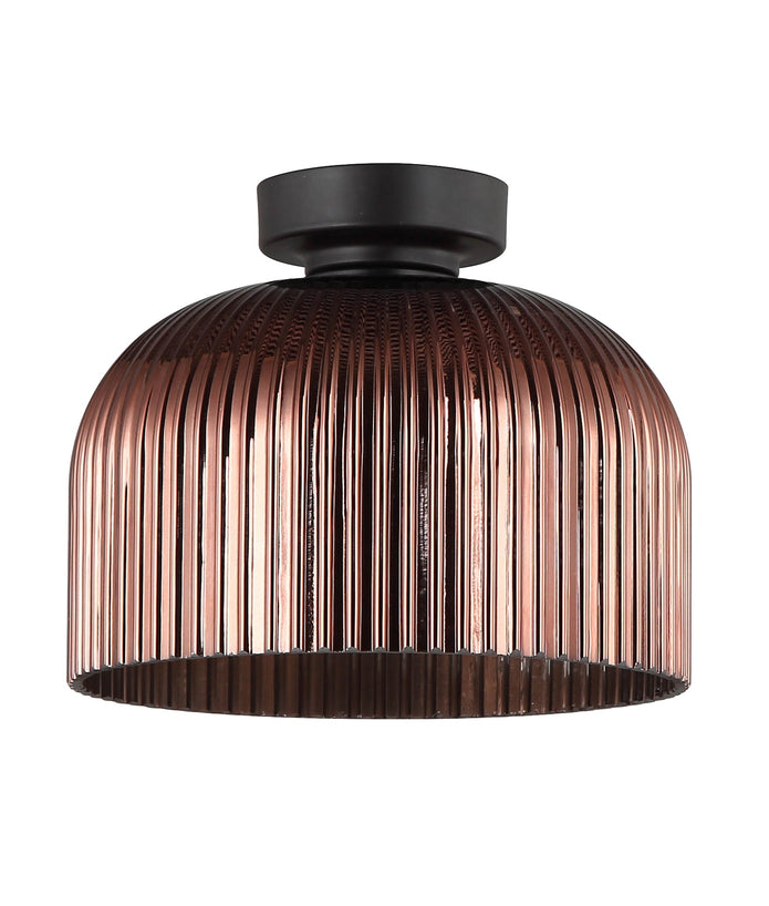 DIY Vintaj: D.I.Y. Dome Ribbed Glass Batten Fix Ceiling Lights