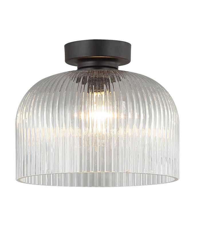 DIY Vintaj: D.I.Y. Dome Ribbed Glass Batten Fix Ceiling Lights