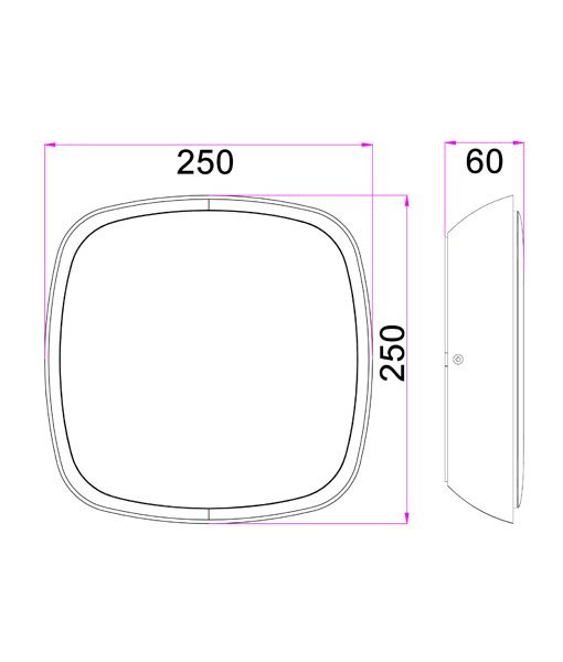 DOCCIA1-2 Dimensions