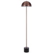 Domez Metal Dome with Terrazzo or Marble Base Floor Lamp in 4 Colour Options