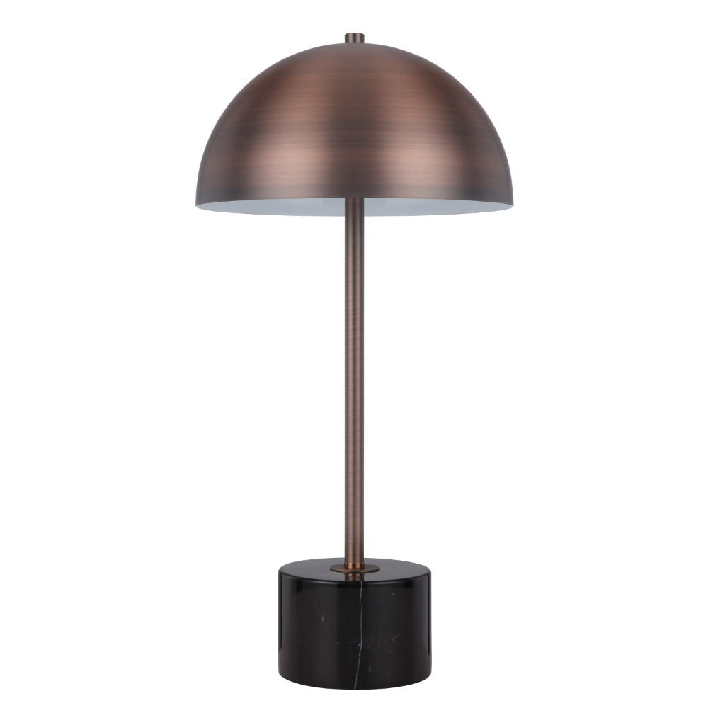 Domez Antique Gold/Black Terrazzo or Marble or Antique Bronze/ Black Marble Table Lamp