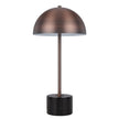 Domez Antique Gold/Black Terrazzo or Marble or Antique Bronze/ Black Marble Table Lamp