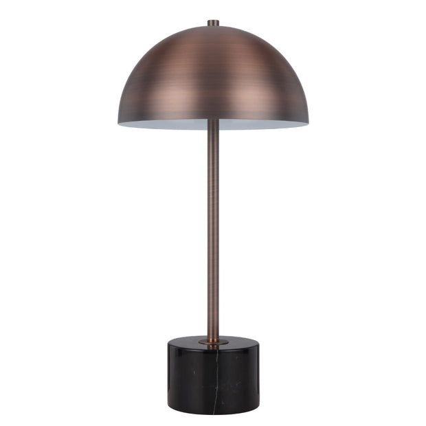 Domez Antique Gold/Black Terrazzo or Marble or Antique Bronze/ Black Marble Table Lamp