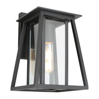 Thumbnail for Dover 1 Light Exterior Wall Light Black