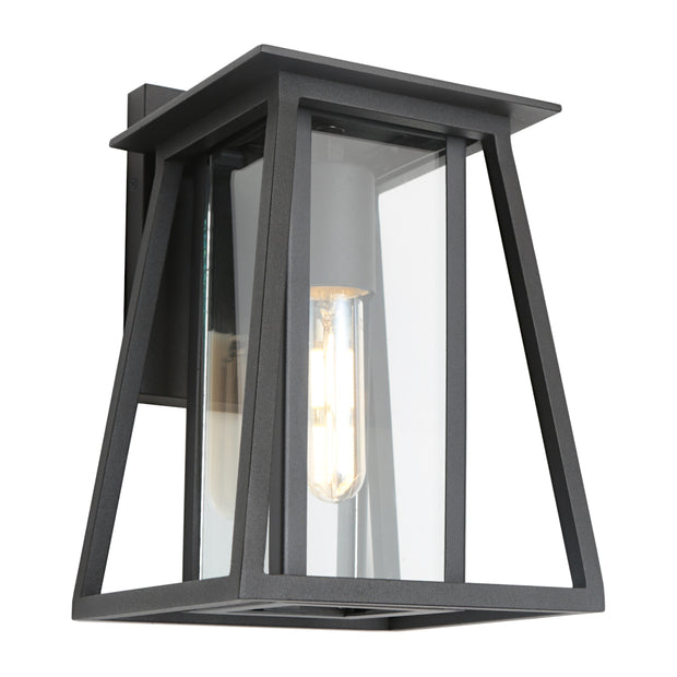 Dover 1 Light Exterior Wall Light Black