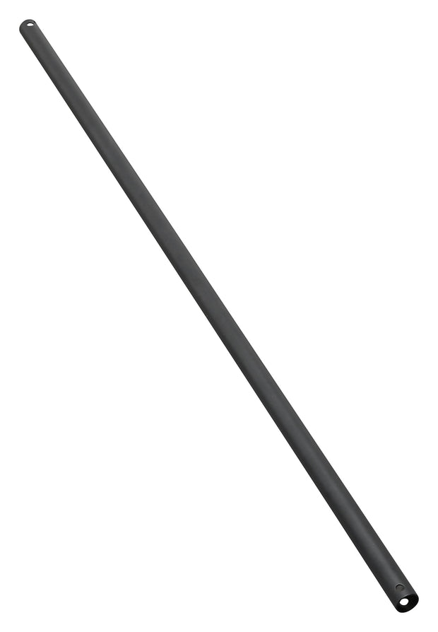 Downrod DC Ceiling Fan 900mm Inc Wiring Loom Matt Black to suit WIFI Models & Quantum/Zorro