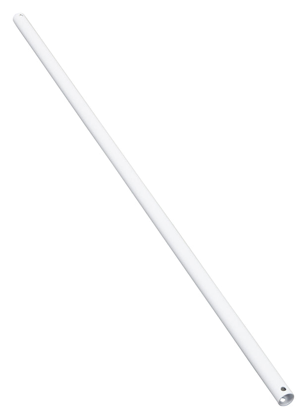 Downrod DC Ceiling Fan 900mm Inc Wiring Loom Matt White to suit WIFI Models & Quantum/Zorro