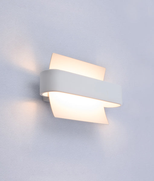 DUBAI: City Series LED Interior Matte White Curved Wall Light