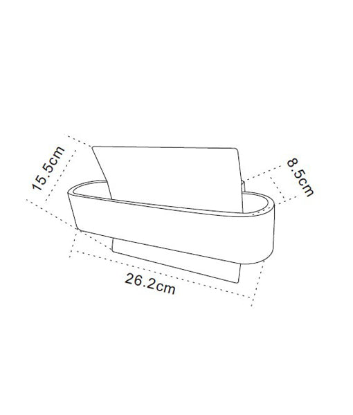 DUBAI: City Series LED Interior Matte White Curved Wall Light