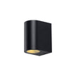 Eton Tri-Colour GU10 Down Wall Light IP54 Black
