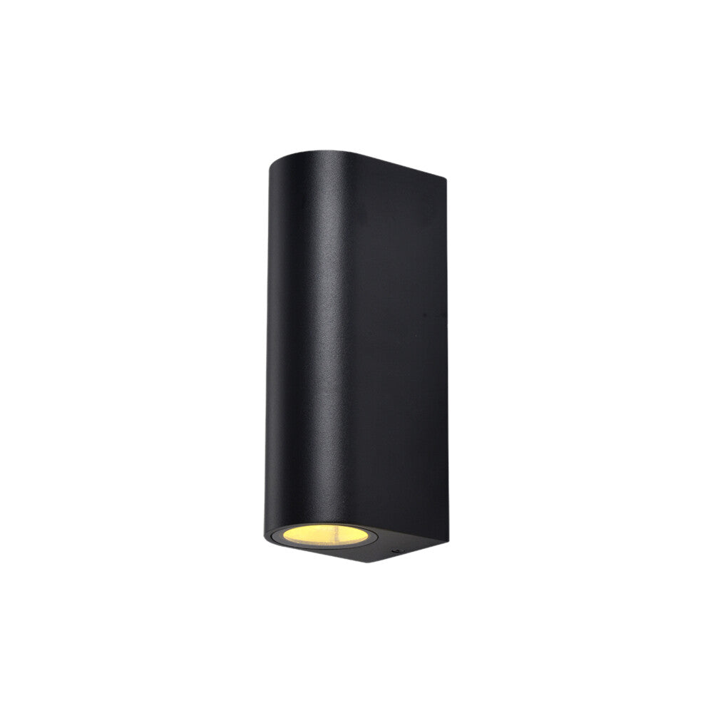 Eton Tri-Colour LED Wall Light Up Down 2X4W IP54 3/4/6K GU10 Black