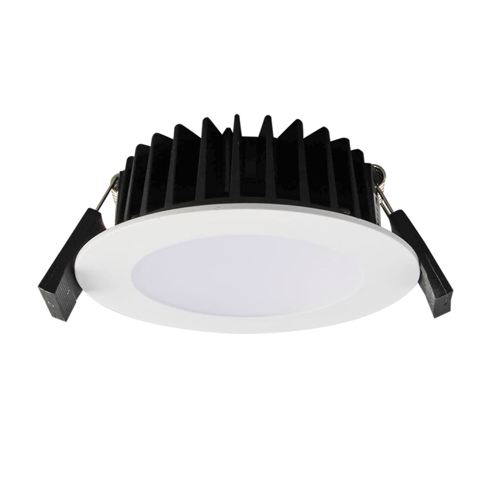 Ecogem LED Tri-Colour Downlight 240V 10W 3/4/5.7K Dimmable IP44 White
