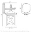 Eldon Black or White IP43 Exterior Wall Light