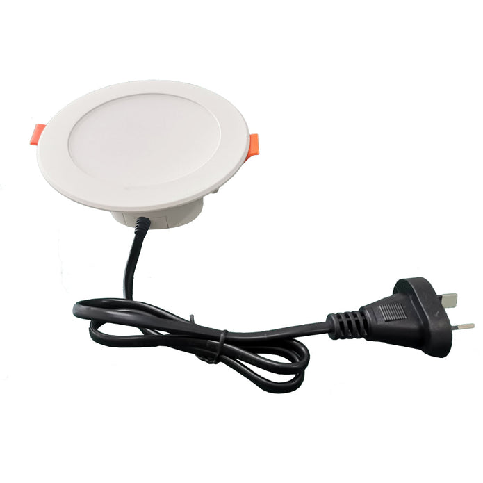 Elon Nickel or White 9W 3CCT IP44 Dimmable Downlight