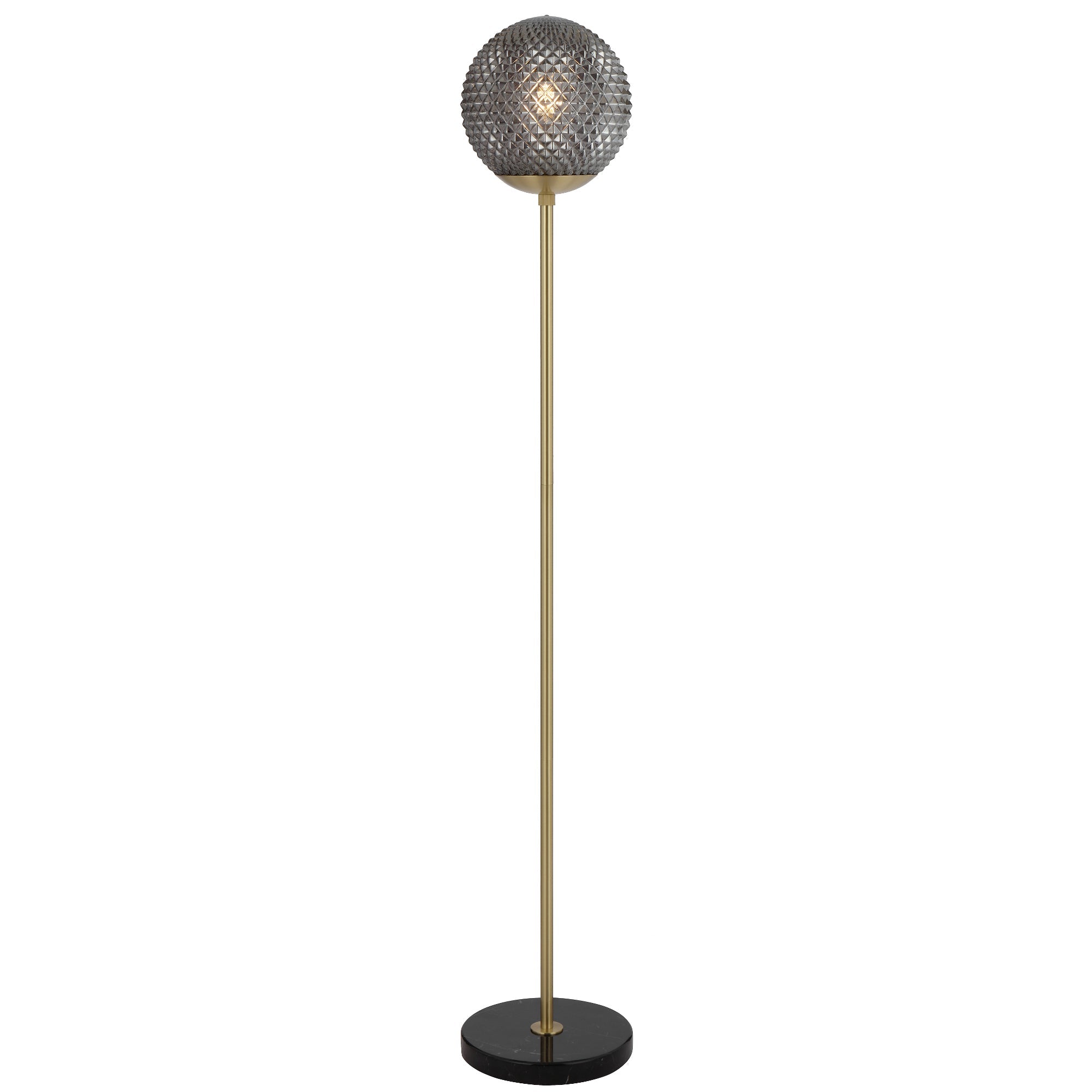 Elwick Marble, Antique Gold & Glass Floor Lamp in 3 Colours
