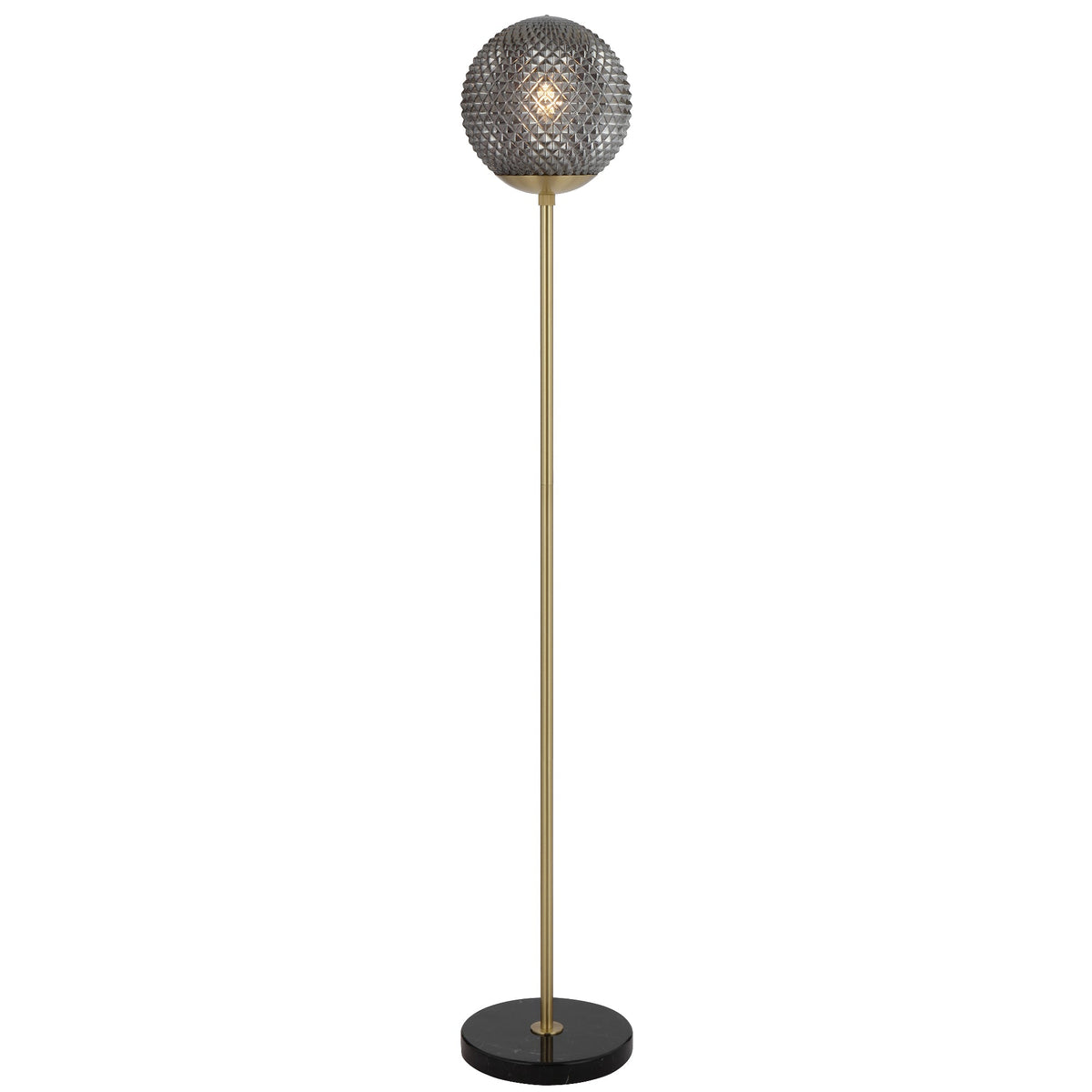 Elwick Marble, Antique Gold & Glass Floor Lamp in 3 Colours