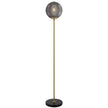 Elwick Marble, Antique Gold & Glass Floor Lamp in 3 Colours