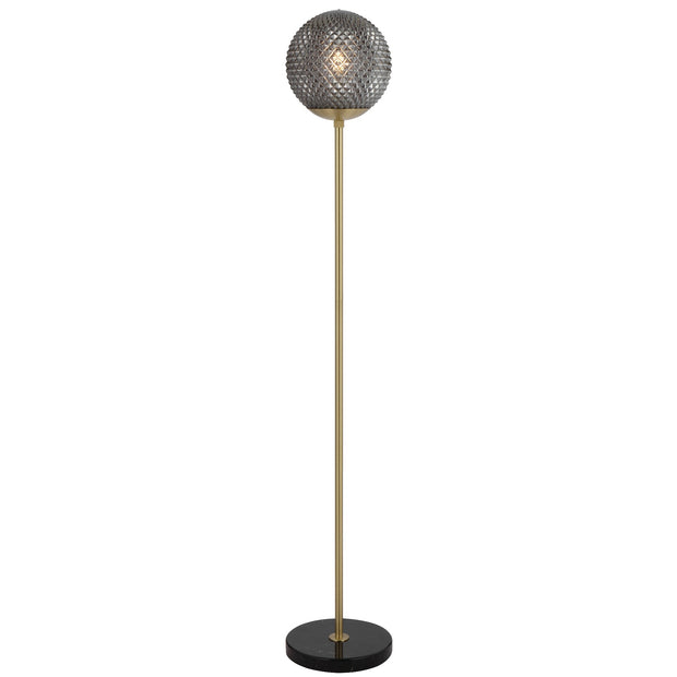 Elwick Marble, Antique Gold & Glass Floor Lamp in 3 Colours