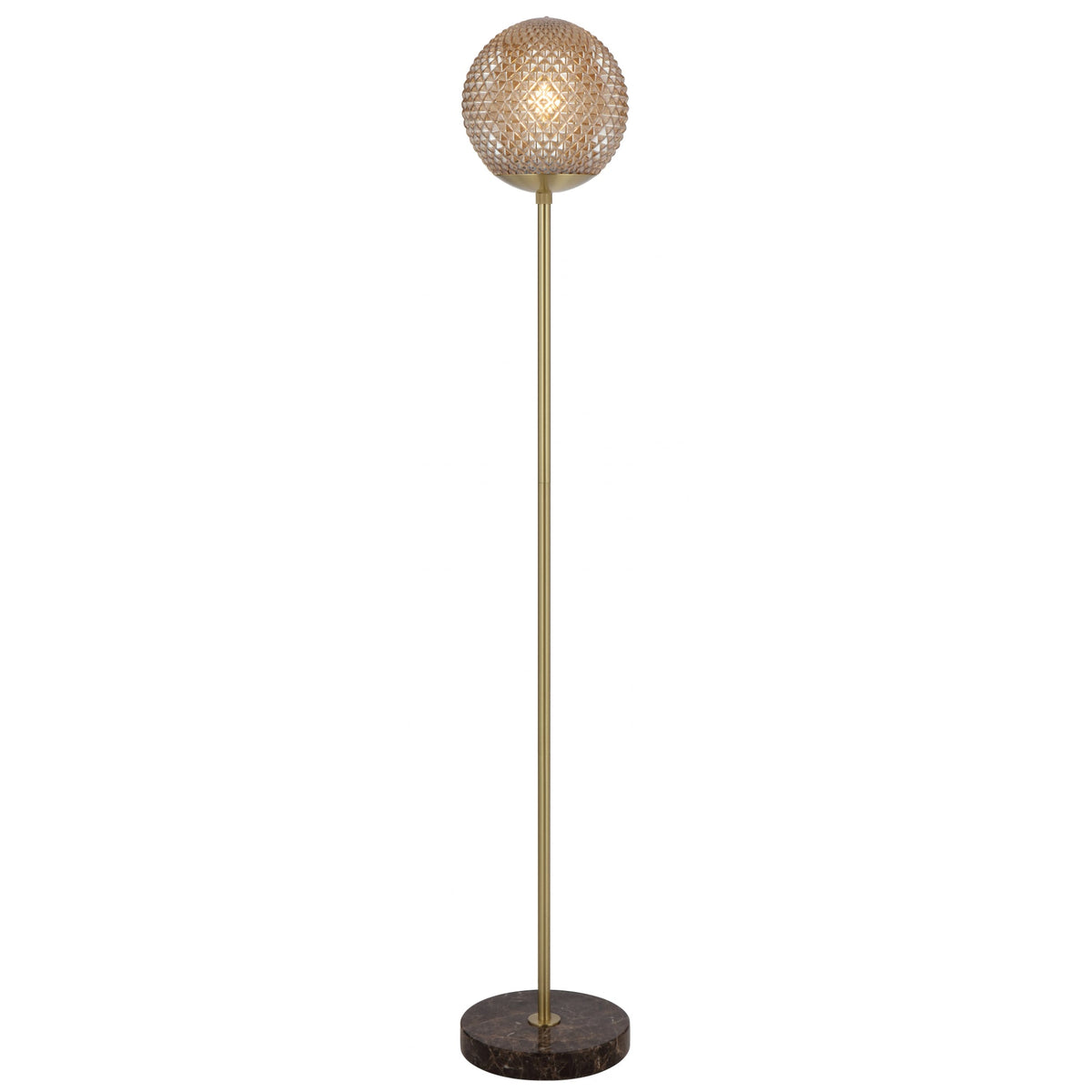 Elwick Marble, Antique Gold & Glass Floor Lamp in 3 Colours