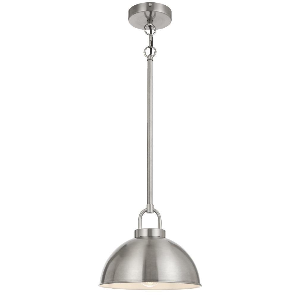 Emerson Black, Nickel, Antique Gold or Chrome 25cm Pendant