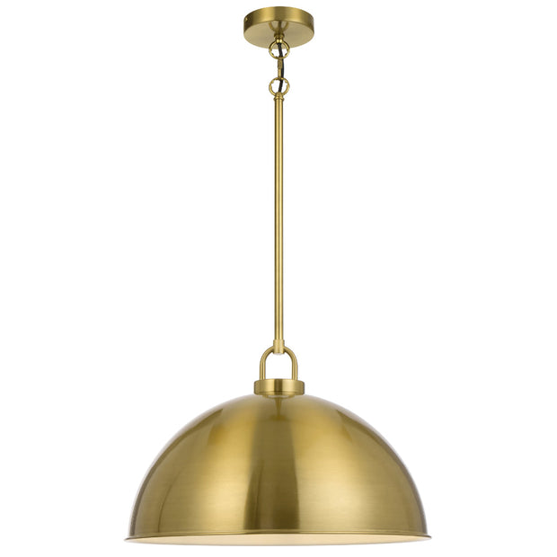 Emerson Black, Nickel, Antique Gold or Chrome 45cm Pendant