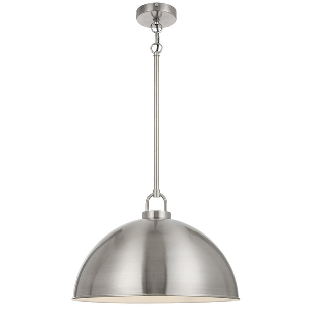Emerson Black, Nickel, Antique Gold or Chrome 45cm Pendant