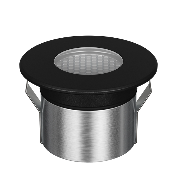 Emit 85mm 4/6W 30° LED TRIO 12/24V Wall Wash Stainless Steel Black