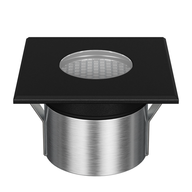 Emit 85mm 4/6W 36° LED TRIO 12/24V Decklight Stainless Steel Black