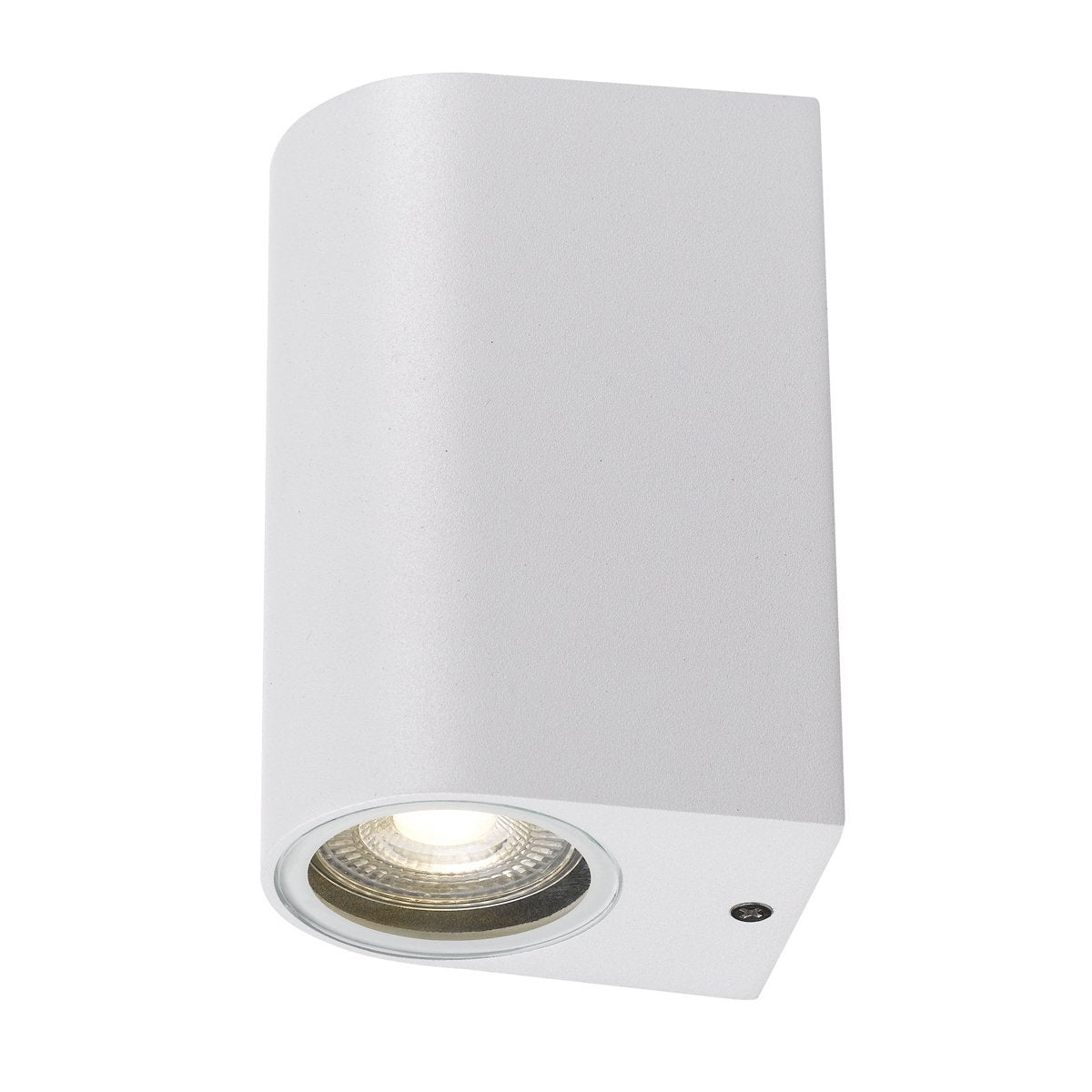 Eos IP54 GU10 Up and Down Exterior Wall Light in White