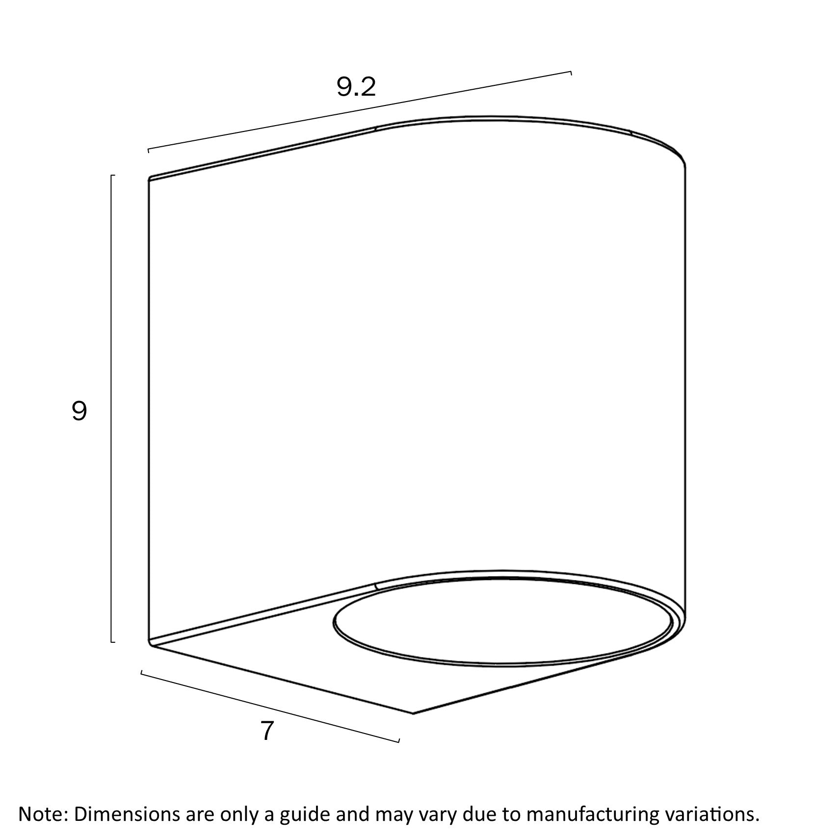 Eos II Black or White GU10 IP54 Fixed Down Exterior Wall Light