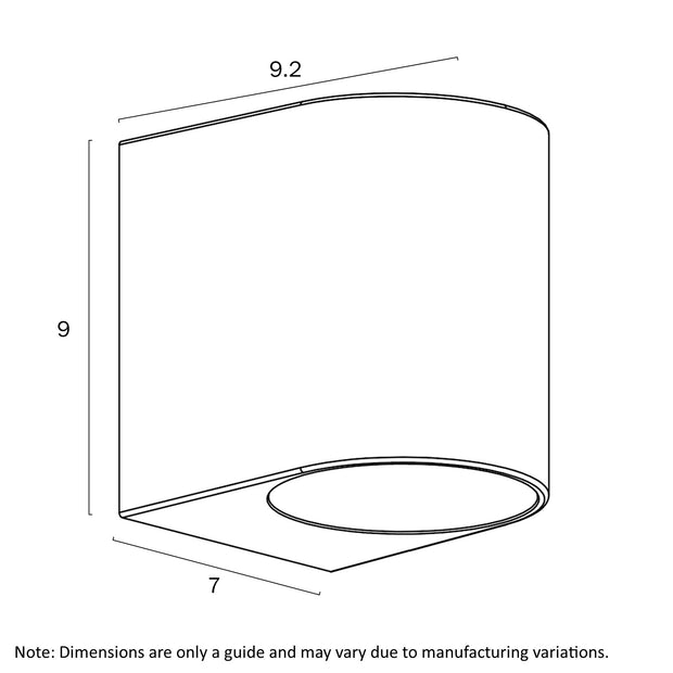 Eos II Black or White GU10 IP54 Fixed Down Exterior Wall Light
