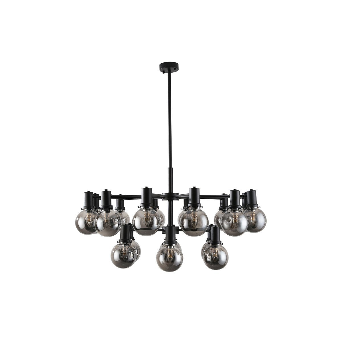 Escoda 18 Light Pendant in Black